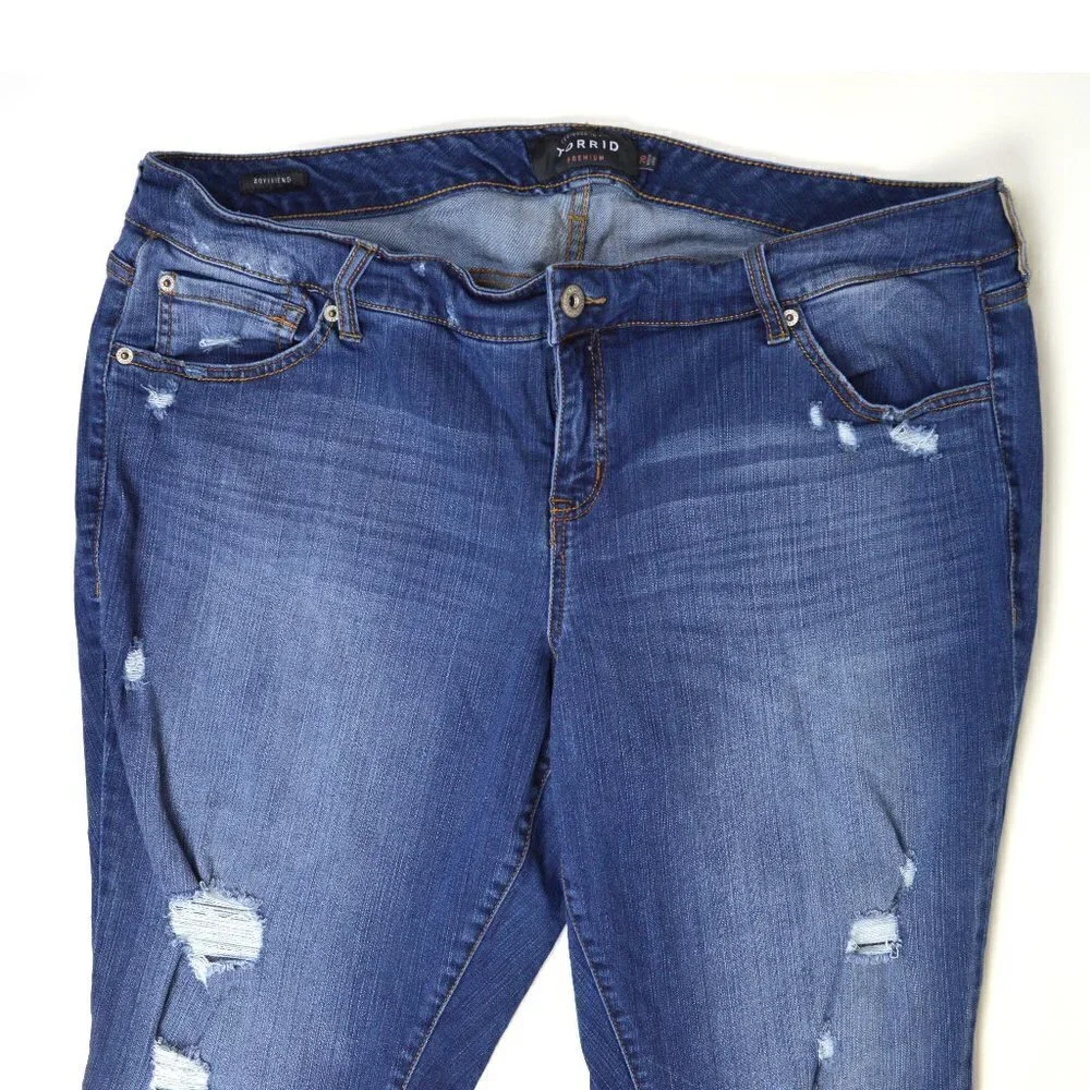 Torrid Boyfriend Distressed Jeans 20 - Picture 3 of 6